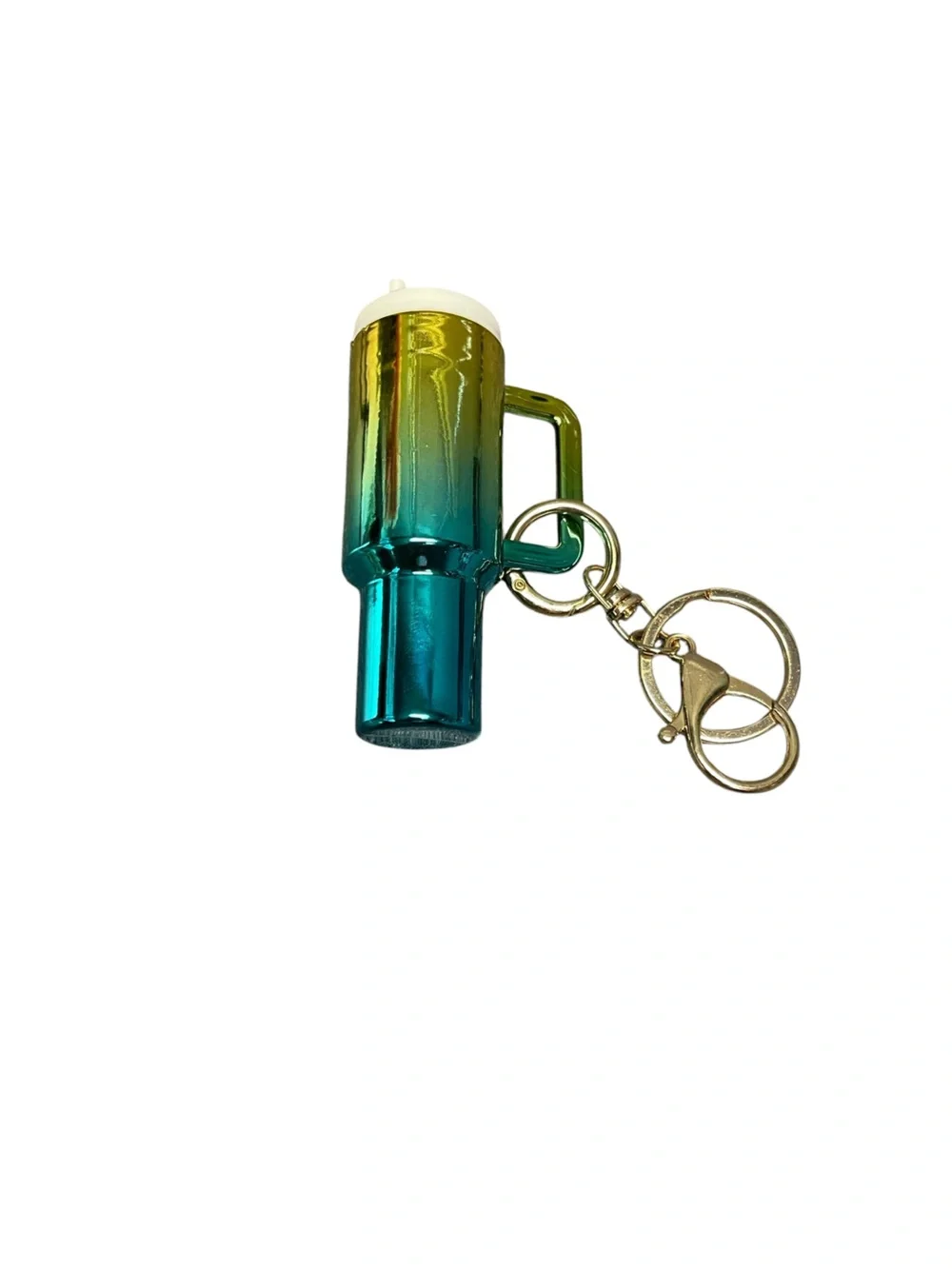 Iridescent Green-Blue Keychain Holster Clip